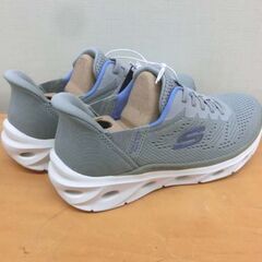 ④新品 スケッチャーズ/SKECHERS スニーカー ハンズフリー 23.5 ウィメンズ グレー 179341-GRY 箱付 札幌 西野店の画像