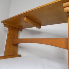 ニトリ　無垢天然木　ベンチ　腰掛　踏み台　スツール　経年品　【非対面取引です】の画像