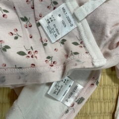 【50〜60】ベビー 短肌着 さくらんぼ 女の子の画像