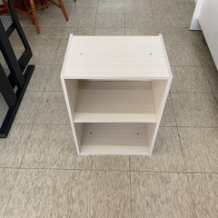 【ジモティー割引で最大15％OFF⭐️】カラーボックス　2段　木目調　アイボリーの画像