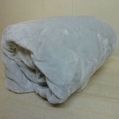未使用/新品　［シングル］敷パッド一体型 ボックスシーツ 洗える 吸湿発熱 フランネル生地 抗菌 防臭　ミストグレーの画像