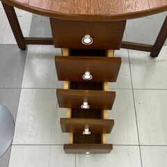 ★リユースのサカイ千葉中央店★  拡張テーブル ブラウン H70×D90×W90 クリーニング済み TC5731の画像