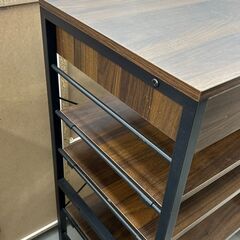 ★リユースのサカイ千葉中央店★  レンジ台 ブラウン H90×D40×W120 クリーニング済み TC5732の画像