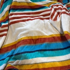 ふわふわの毛布のような防寒着の画像