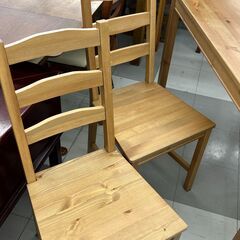 ★リユースのサカイ千葉中央店★  ダイニングテーブルセット ブラウン H74×D74×W118 クリーニング済み TC5733の画像