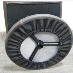 ニトリ　オットマン　足置き　小型　コンパクト　メッシュ生地　スツール　ダークブラウン　インテリア　NITORI　693ZSの画像