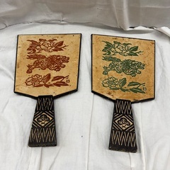 ☆ドリーム2号館☆ジモティー割引/真工藝/木版画/羽子板2枚の画像