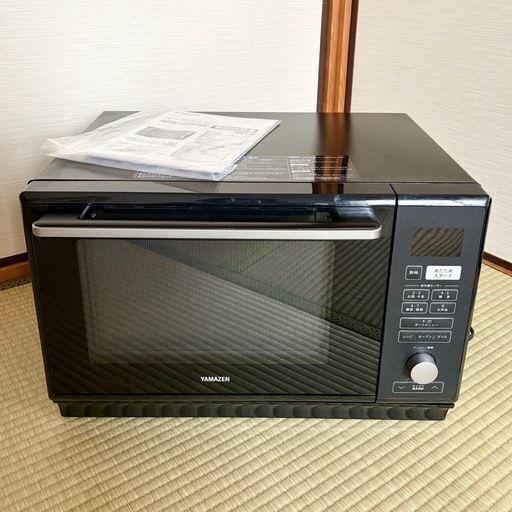 2022年製 YAMAZEN NERK-F0241TSV 24Lフラットオーブンレンジ 赤外線センサーブラック