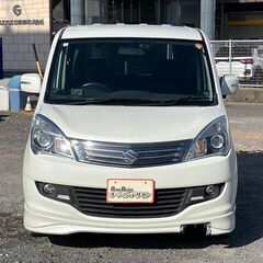 【自社ローン】★保証人なし★全国対応★ソリオ　ﾌﾞﾗｯｸｱﾝﾄﾞﾎﾜｲﾄ★パワースライドドア★プッシュスタート★ナビ付★ETC★車検R9/7の画像