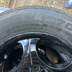 145 80 12 軽トラ　タイヤ　ホイール付き　新品の画像