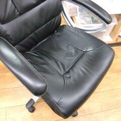 ワークチェア ニトリ Nコーリン ブラック 座面昇降 幅64cm 奥行83cm 高さ105～112cm ブラック キャスター付き オフィスチェア OAチェア 札幌市厚別区 厚別店の画像