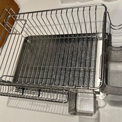 無印良品　水切りカゴ　6点　ステンレスバスケット　セットの画像