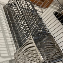 無印良品　水切りカゴ　6点　ステンレスバスケット　セットの画像
