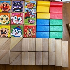 アンパンマン　筒入りつみ木　40ピース➕おまけ5ピースの画像