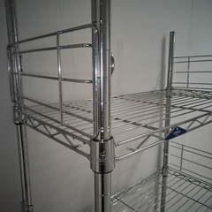 メタルラック（クロムメッキ）【町田市再生家具】252630の画像