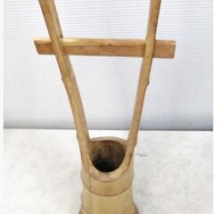 竹製　花器　生け花　花瓶　花入れ　フラワーベース　オブジェ　インテリア　和室飾り　華道具　竹工芸　698ZSの画像