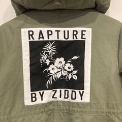ZIDDY ダウンコート 140サイズ オリーブ カーキー キッズ女子 アウターの画像