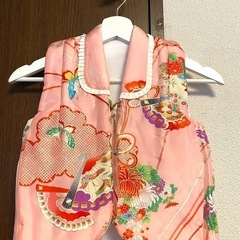 初節句用女の子着物　ピンク古典柄の画像