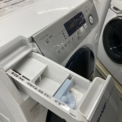 ⭐︎6ヶ月保証⭐︎SHARP 10kg/6kgドラム式洗濯機　2020年製　ES-H10D ※扉スレ・キズありの画像