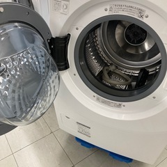 ⭐︎6ヶ月保証⭐︎SHARP 10kg/6kgドラム式洗濯機　2020年製　ES-H10D ※扉スレ・キズありの画像