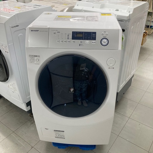 ⭐︎6ヶ月保証⭐︎SHARP 10kg/6kgドラム式洗濯機　2020年製　ES-H10D ※扉スレ・キズあり