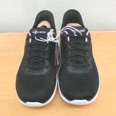 ①新品 スケッチャーズ/SKECHERS ハンズフリー 24.5 ウィメンズ 黒 179341-BLK 箱付 札幌 西野店の画像