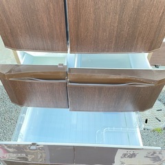 三菱 6ドア木目調冷蔵庫 501L MR-E50Rの画像