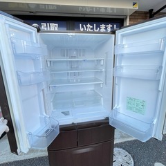 三菱 6ドア木目調冷蔵庫 501L MR-E50Rの画像