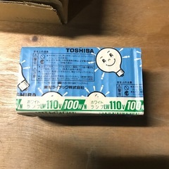 未使用品25個まとめて！TOSHIBAホワイトランプ100Wの画像