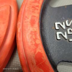 【2枚】IROTEC アイロテックの28mm径ラバープレート付き10kg×2の画像