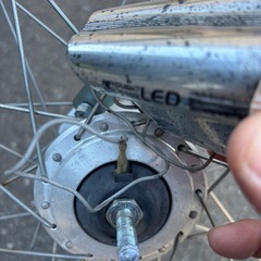 自転車　ダイナモ27インチLEDライト付きの画像