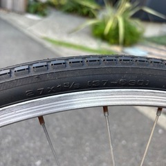 自転車　ダイナモ27インチLEDライト付きの画像