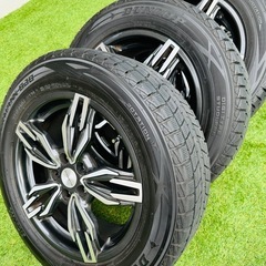 プジョー/シトロエン　スタッドレスタイヤ225/60R17　ホイールセット　ブリジストン　WINTER MAX SJ8の画像