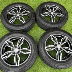 プジョー/シトロエン　スタッドレスタイヤ225/60R17　ホイールセット　ブリジストン　WINTER MAX SJ8の画像