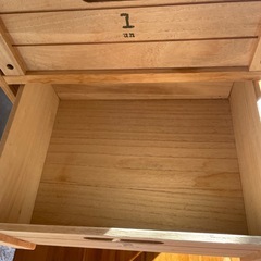 収納マルチボックス(おしゃれな天板タイル、キリ白木) の画像