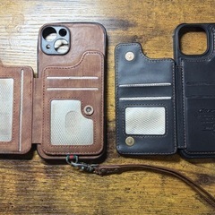 iPhone14 スマホケース3点 カードポケット付き カバー ウォレットの画像