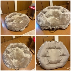 【コストコ】カークランドシグネチャー ／ペットベッド 丸型 ／直径・約90cm x 90cm／used使用済み・中古品の画像