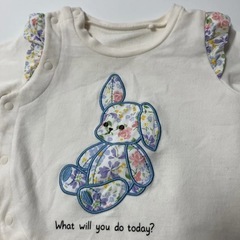 ロンパース　うさぎの画像