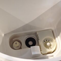 ●●230●YAMAZEN 加湿セラミックファンヒーター / DKF-L12 ホワイト 2017年製 / 暖房器具 加湿器 家電 コンパクト / 乾燥 対策の画像