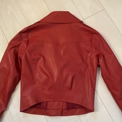 未使用　赤ライダース レディースMの画像