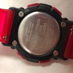 【ジャングルジャングルサカイ石津店】　カシオ CASIO G-SHOCK  腕時計 クオーツ アナデジ 2針 カーボン 樹脂 スケルトン レッド ブラック GA-2200SKLの画像