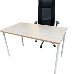美品 パソコンデスク 勉強机 オフィス チェア付きの画像
