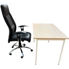 美品 パソコンデスク 勉強机 オフィス チェア付きの画像