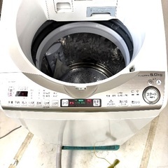 伊勢崎店【現状品】ji12-17 SHARP 電気洗濯乾燥機 ES-TX8EKS 2021年製 シャープ の画像