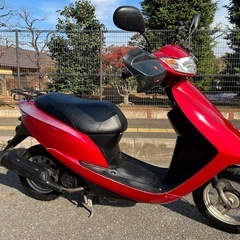 152⭐️最終型DioAF68⭐️  難あり、シート新品張替済み、オイル交換済み、ハンドルバイザー付き、スマホホルダー付き、バッテリー充電済み、ホンダ、HONDA、ディオ、原付の画像