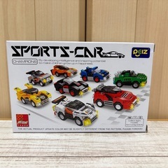 【🍒マーク5点400円】新品未使用 スポーツカーブロック くるま おもちゃ❁¨̮の画像