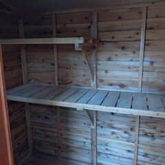 木製物置き小屋（中古・有限会社さくら製）の画像