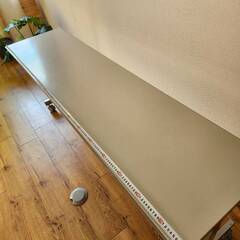 【在庫13台・5000円〜】キャスター付折りたたみ会議テーブル W180 D45 / 塾・作業台にの画像