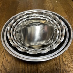 調理用ステンレスボール6個セットの画像