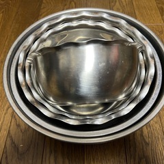 調理用ステンレスボール6個セットの画像